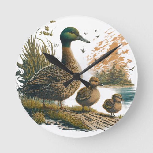 Pondside Paddle Wall Clock Collection