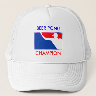 PONG, BEER PONG , CHAMPION TRUCKER HAT