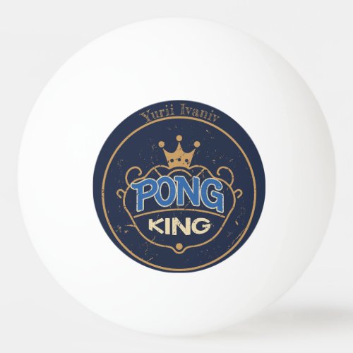 Pong King Blue Ping Pong Ball