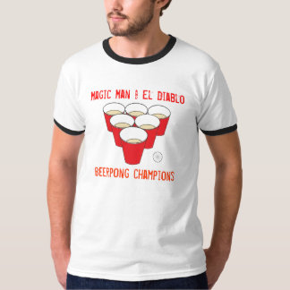 pong, Magic Man & El Diablo, Beerpong champions T-Shirt