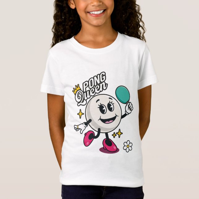 Pong Queen kid's t-shirt (Front)