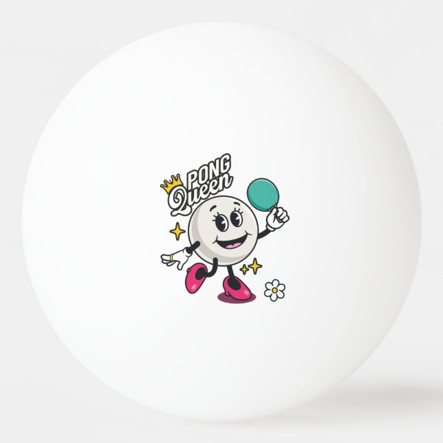 Pong Queen table tennis ball (Front)