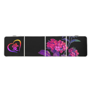 Pong Table JAPANESE FLOWERS AND KANJI LOVE