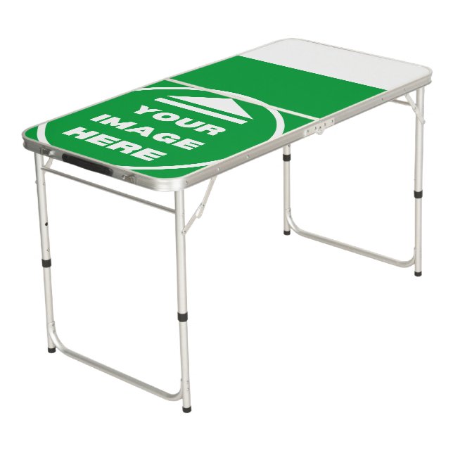 Pong Table - Personalized - Add Image / Text  (Angled)