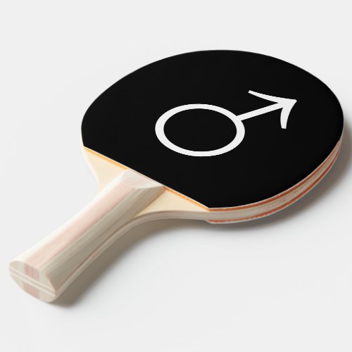 Pong Table Tennis Black White Man Mars Men Ping_Pong Paddle