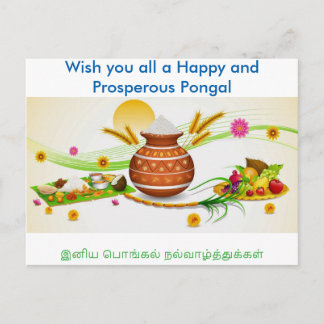 Pongal Greetings Postcard