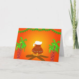 Pongal — South Indian festival Card