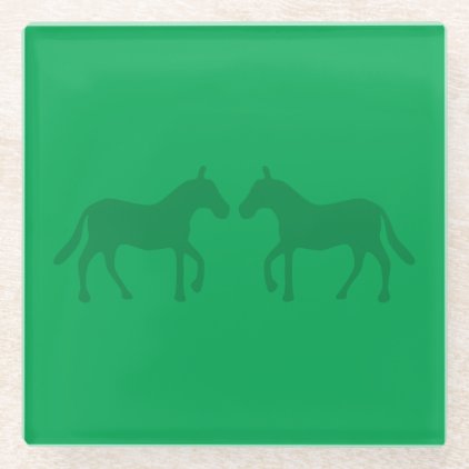 Ponies Glass Coaster