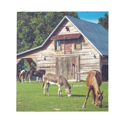 Ponies on the Farm Notepad