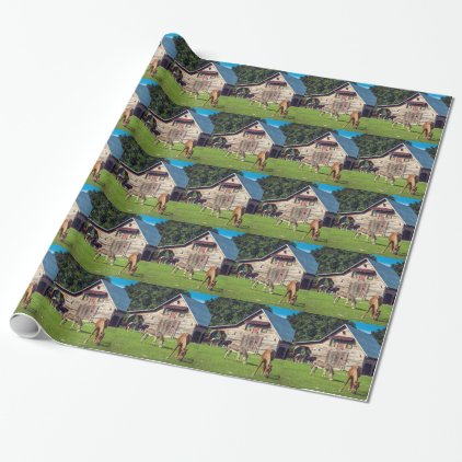 Ponies on the Farm Wrapping Paper