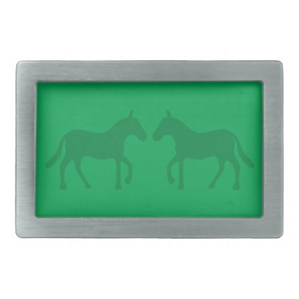 Ponies Rectangular Belt Buckle