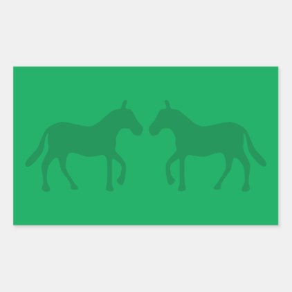 Ponies Rectangular Sticker