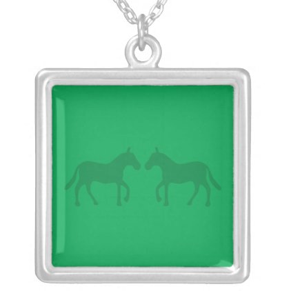 Ponies Silver Plated Necklace