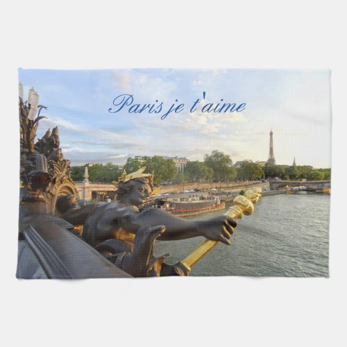 Pont Alexandre 3 Paris France Kitchen Towel