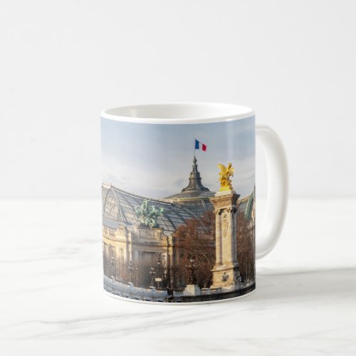 Pont Alexandre III and Grand Palais at golden hour Coffee Mug