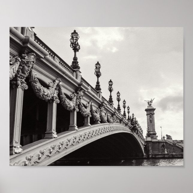 Pont Alexandre III Paris Bridge Poster Print (Front)