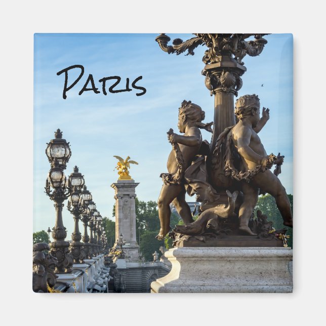 Pont Alexandre lll bridge - Paris, France Magnet (Front)
