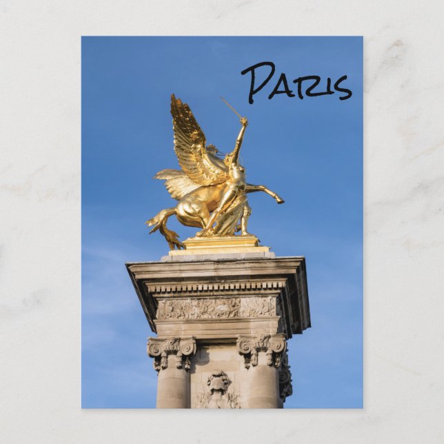 Pont Alexandre lll bridge - Paris, France Postcard (Front)