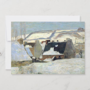 Pont-Aven Under the Snow Paul Gauguin