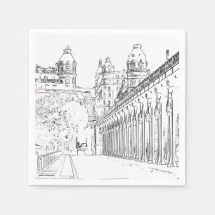 Pont de Bir-Hakeim - Paris, France Napkins