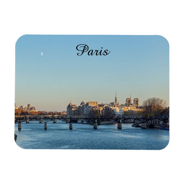Pont des Arts and ile de la Cite - Paris, France Magnet (Horizontal)
