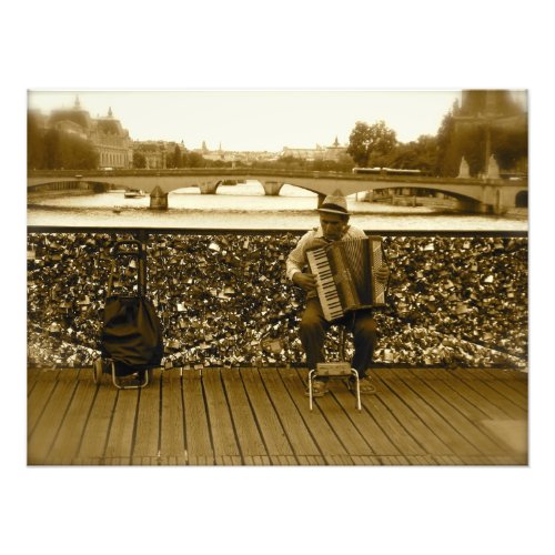 Pont des Arts The Love Lock Bridge Paris Photo Print