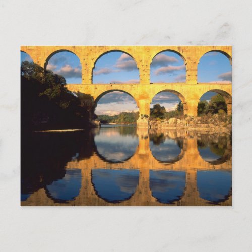 Pont du Gard Gardon River Gard Languedoc Postcard