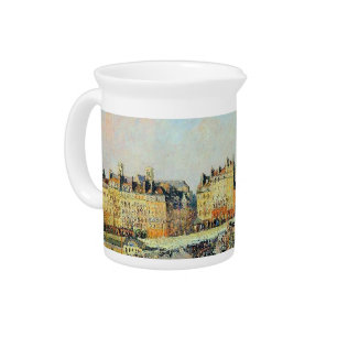 Pont Neuf, Afternoon, Sunlight Camille Pissarro    Beverage Pitcher