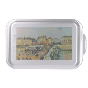 Pont Neuf, Afternoon, Sunlight Camille Pissarro    Cake Pan