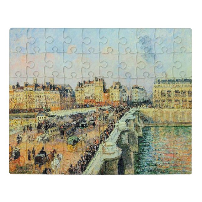 Pont Neuf, Afternoon, Sunlight Camille Pissarro   Jigsaw Puzzle (Puzzle Horizontal)