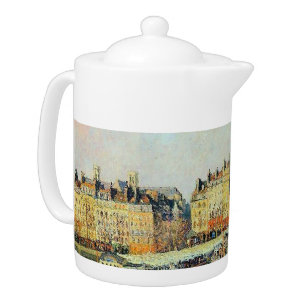 Pont Neuf, Afternoon, Sunlight Camille Pissarro Teapot