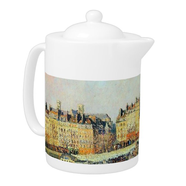 Pont Neuf, Afternoon, Sunlight Camille Pissarro    Teapot (Left)