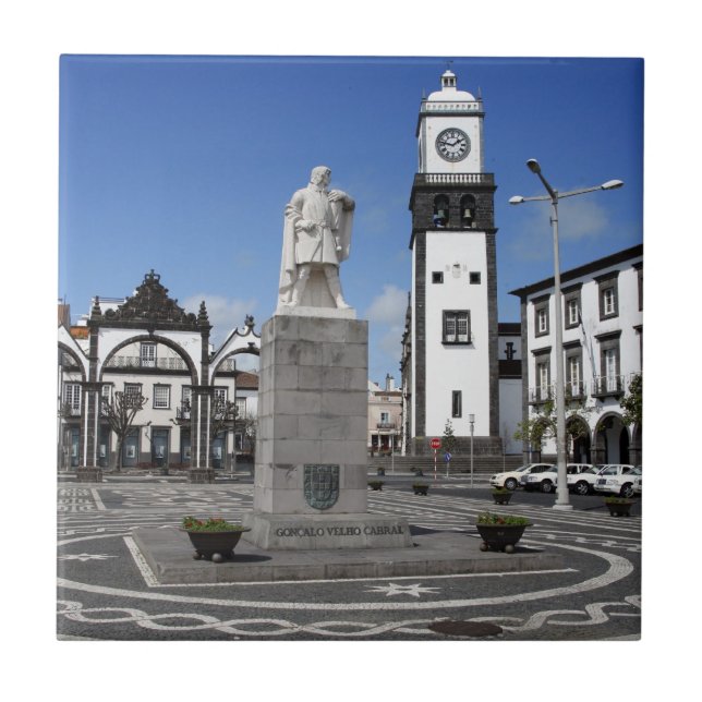 Ponta Delgada, Azores Tile (Front)