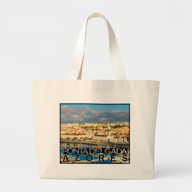 Ponta Delgada Large Tote Bag (Front)