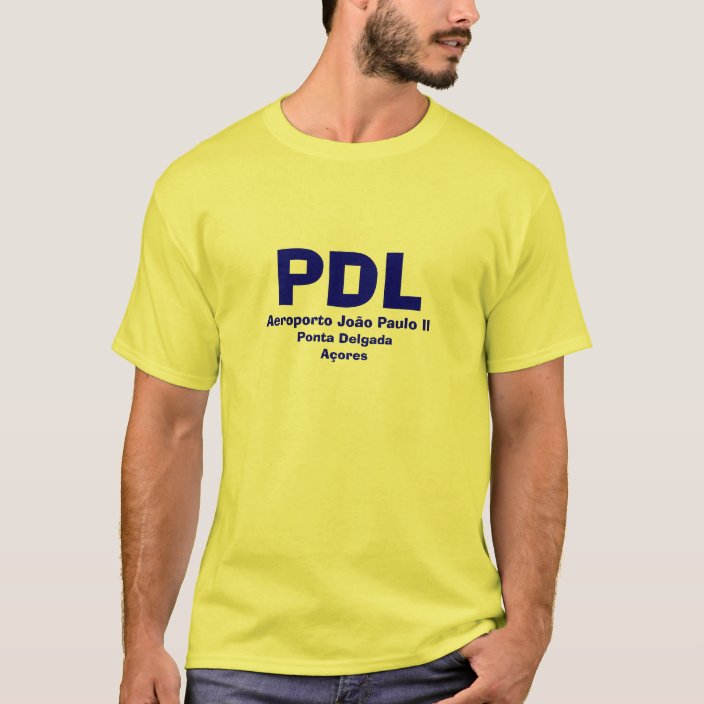 Ponta Delgada* PDL Airport Shirt Camisa de PDL | Zazzle.com