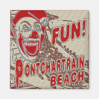 Pontchartrain Beach Fun Clown Magnet