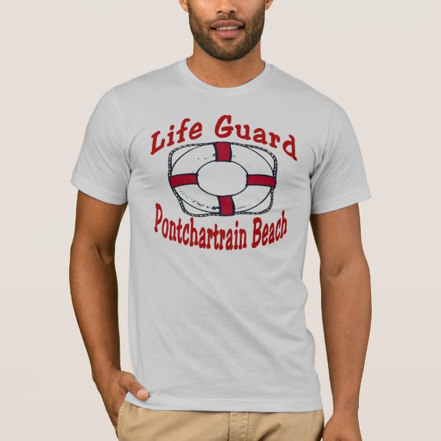 Pontchartrain Beach Life Guard T-Shirt (Front)