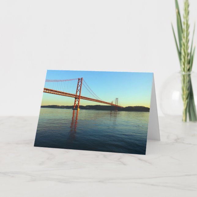 Ponte 25 de Abril, LIsboa, Portugal Card (Front)