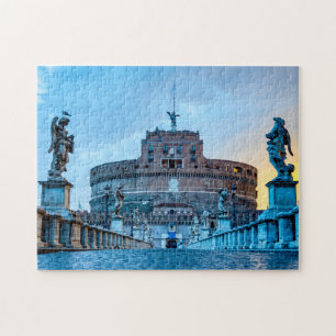 Ponte and Castle Sant'Angelo - Rome, Italy Jigsaw Puzzle