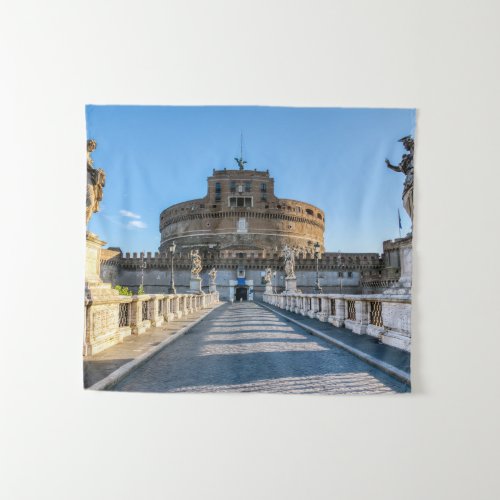 Ponte and Castle SantAngelo _ Rome Italy Tapestry