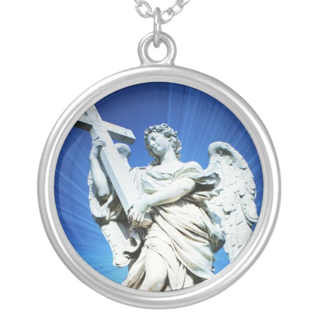 Ponte D'Angeli Silver Plated Necklace (Front)