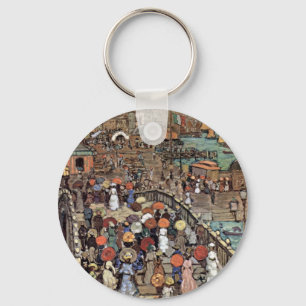 Ponte Della Paglia, Venice by Maurice Prendergast Keychain