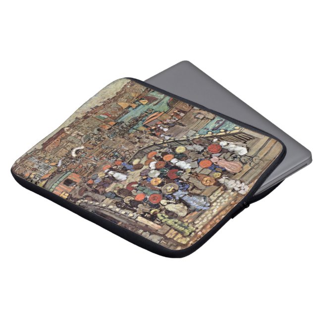 Ponte Della Paglia, Venice by Maurice Prendergast Laptop Sleeve (Front Top)