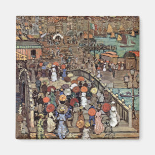 Ponte Della Paglia, Venice by Maurice Prendergast Magnet