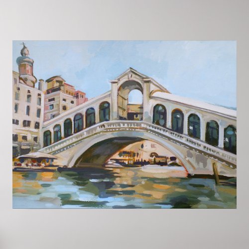 Ponte Rialto  Venice Italy Poster