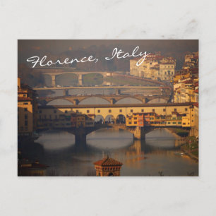 Ponte Vecchio and Bridges of Florence, Italy Postcard