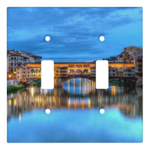 Ponte vecchio bridge in Florence, Italy Light Switch Cover
