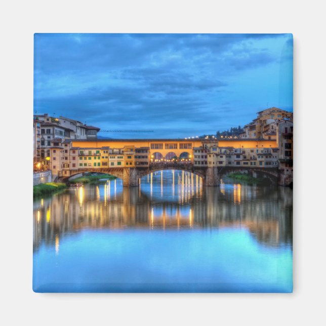 Ponte vecchio bridge in Florence, Italy Magnet (Front)
