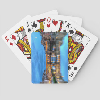 Ponte vecchio bridge in Florence, Italy Poker Cards