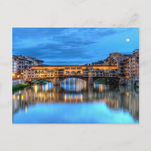 Ponte vecchio bridge in Florence Italy Postcard